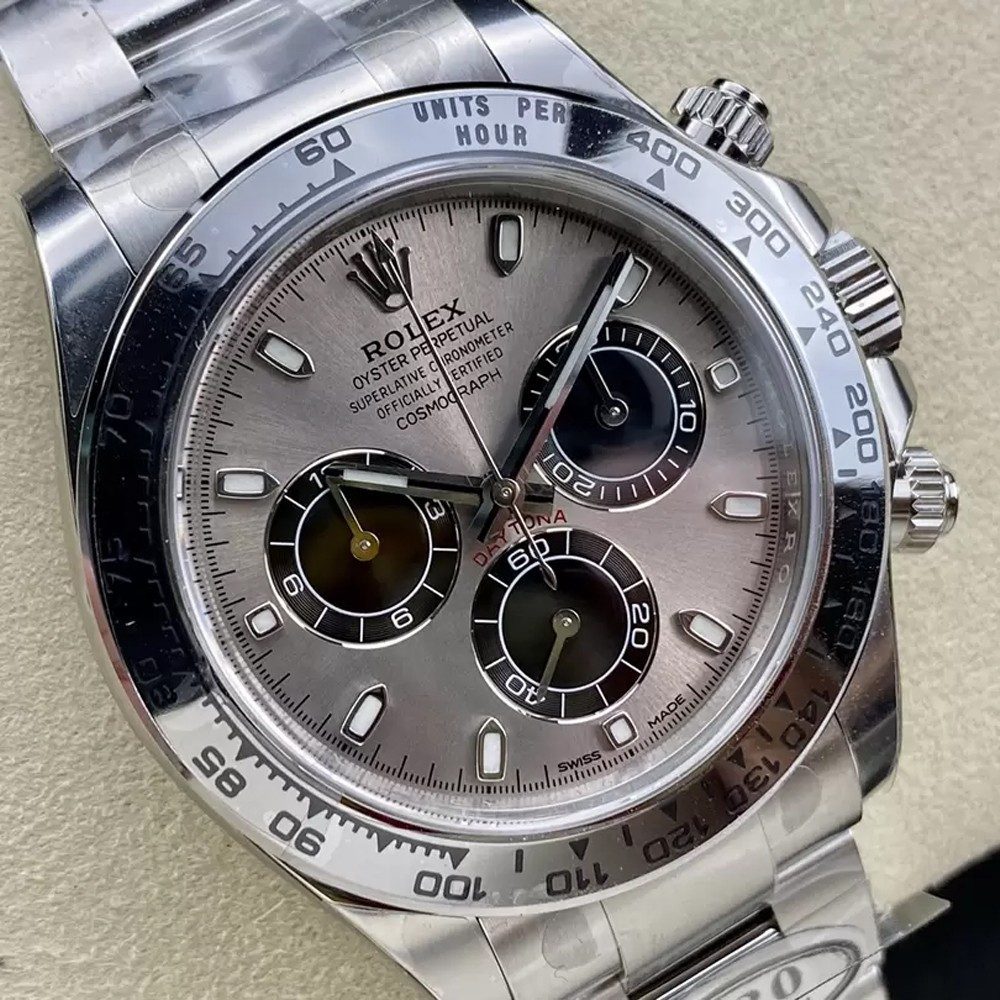롤렉스 데이토나 크로노그로프 실버 다이얼 바인덱스 SS 브레이슬릿 40mm 116519