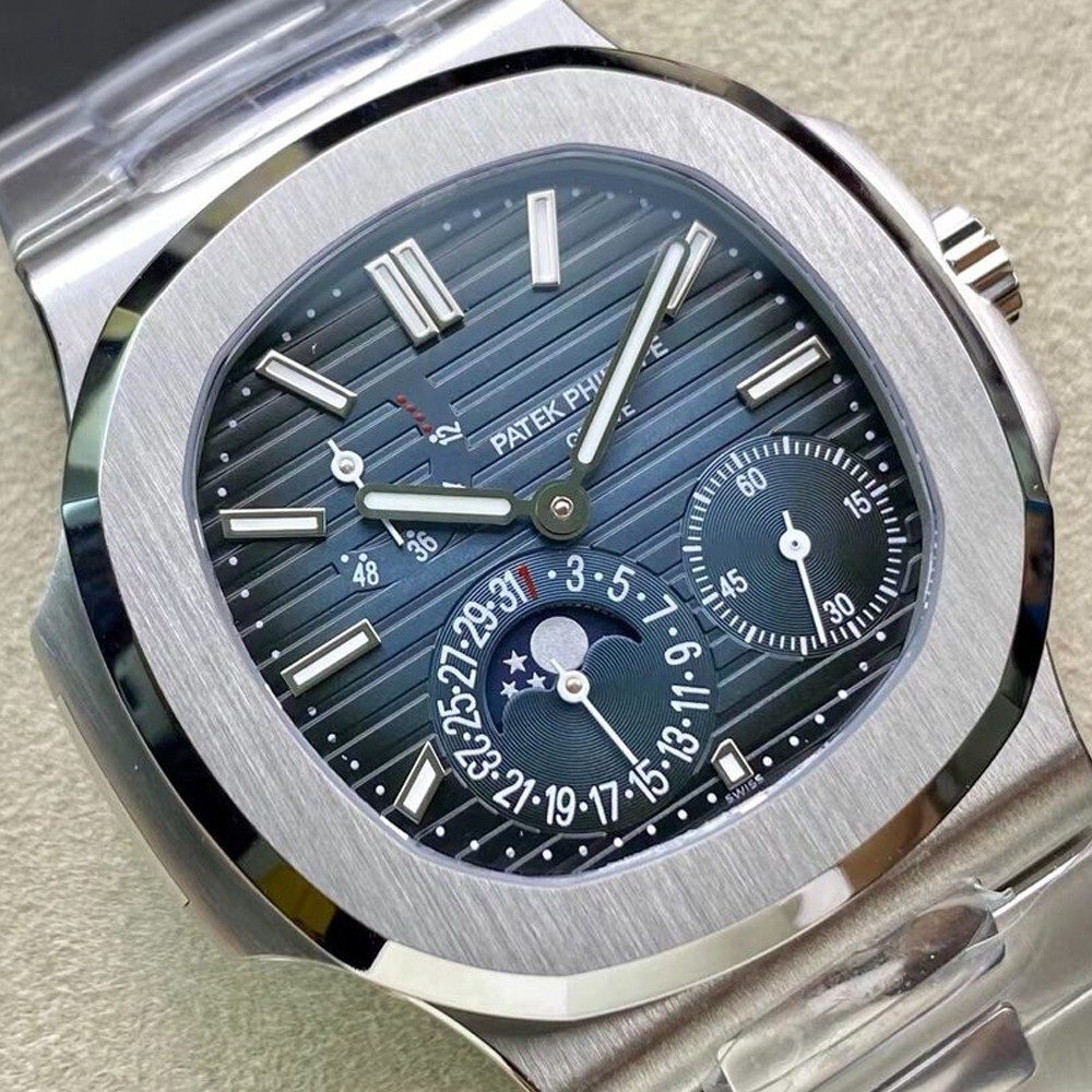 파텍필립 노틸러스 컴플리케이션 문페이즈 블루 다이얼 SS브레이슬릿 40mm 5712