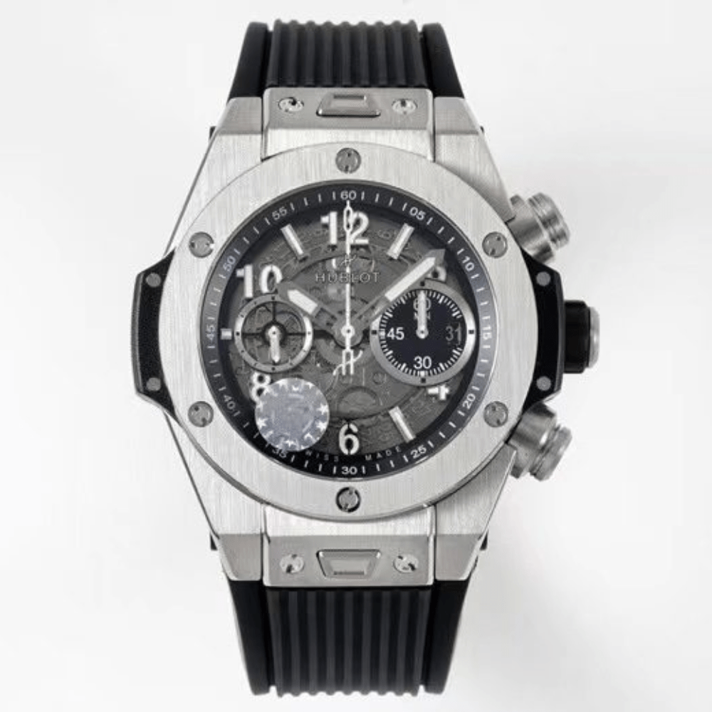 위블로 빅뱅 유니코 티타늄 그레이 러버 스트랩 44mm 421.NX.1170.RX