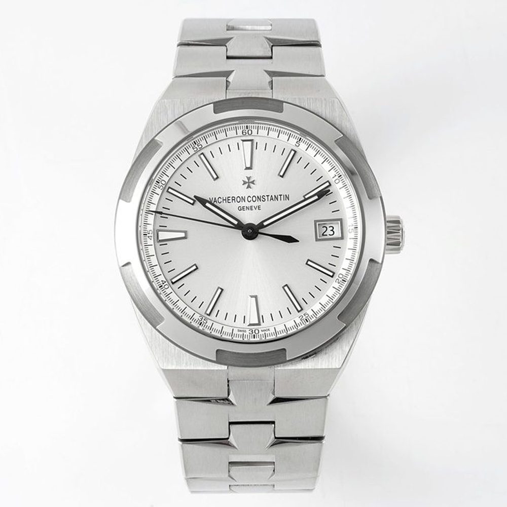 바쉐론 콘스탄틴 오버시즈 스틸 화이트 다이얼 SS 브레이슬릿 41mm 4500V/110A-B126