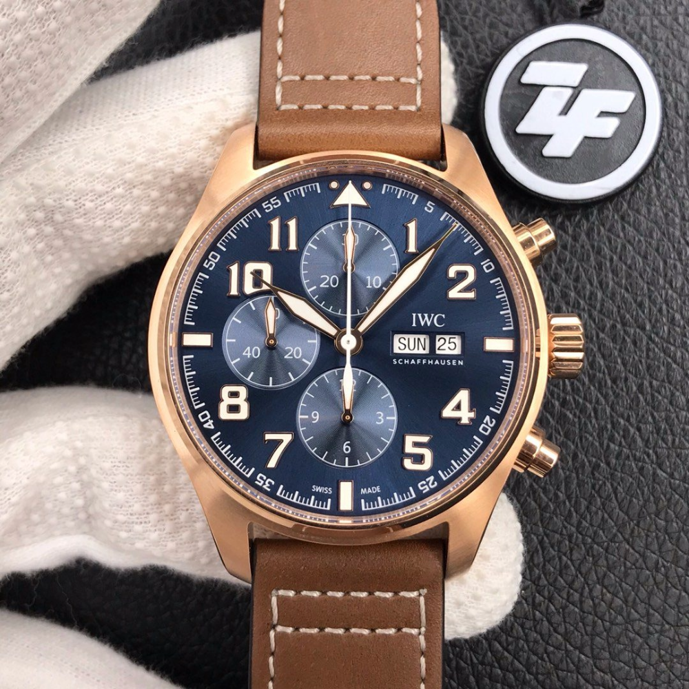 IWC 파일럿 크로노그래프 어린왕자 에디션 레더 스트랩 43mm IW377721
