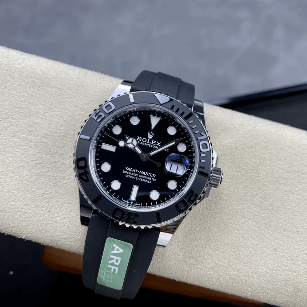 롤렉스 요트마스터 블랙 다이얼 화이트골드 러버밴드 42mm (텅스텐 헤비버전) 226659