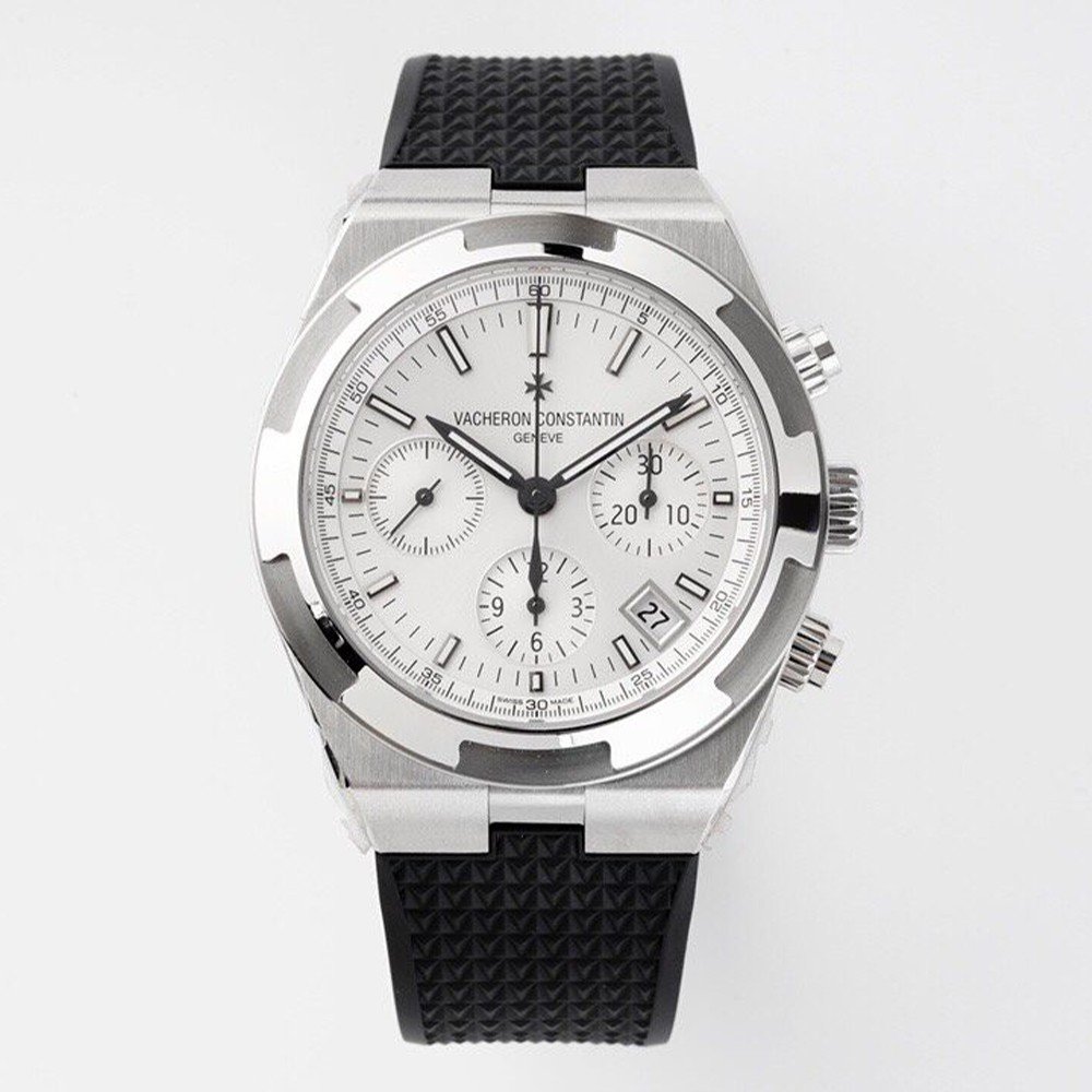 바쉐론 콘스탄틴 오버시즈 크로노그래프 화이트 다이얼 42mm 5500V/110A-B075