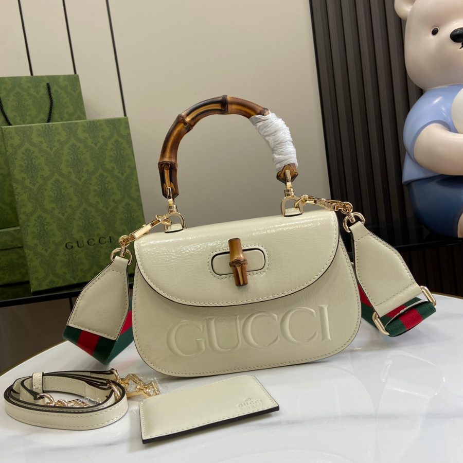 구찌 Gucci Bamboo 1947 스몰 여성용 크로스백 토트백 675797