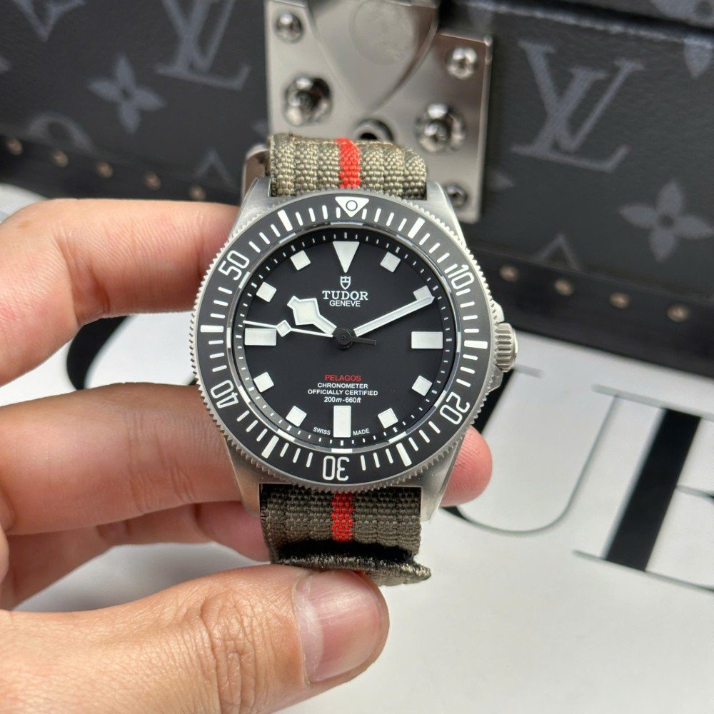 튜더 펠라고스 FXD 티타늄 블랙 다이얼 42mm 25717N